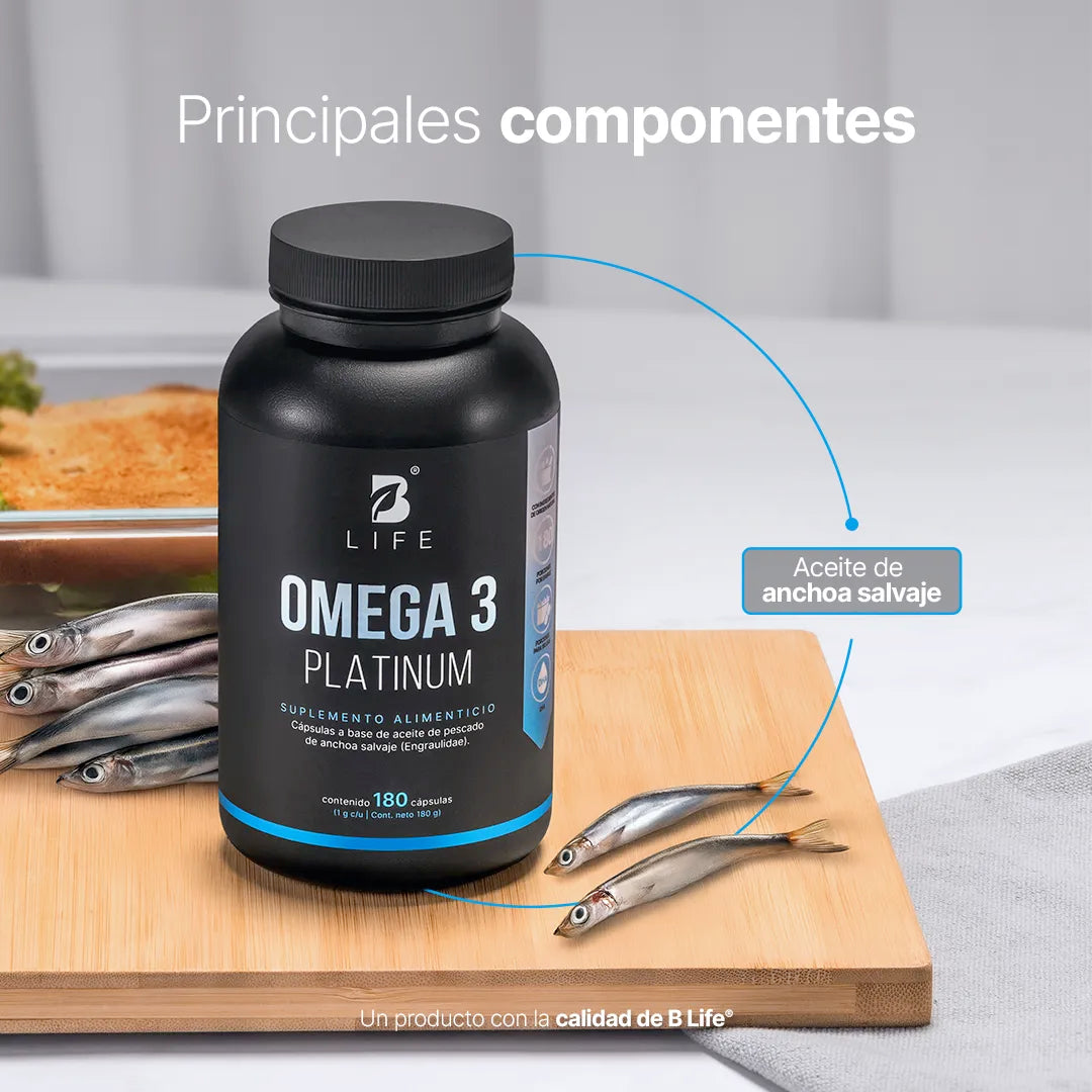 B Life Omega 3 Platinum 180 Capsulas