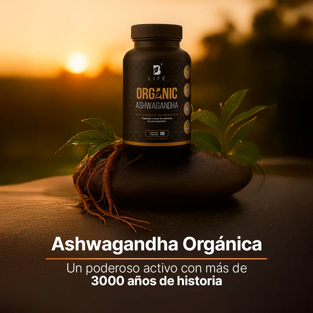 B Life Organic Ashwagandha 180 Capsulas
