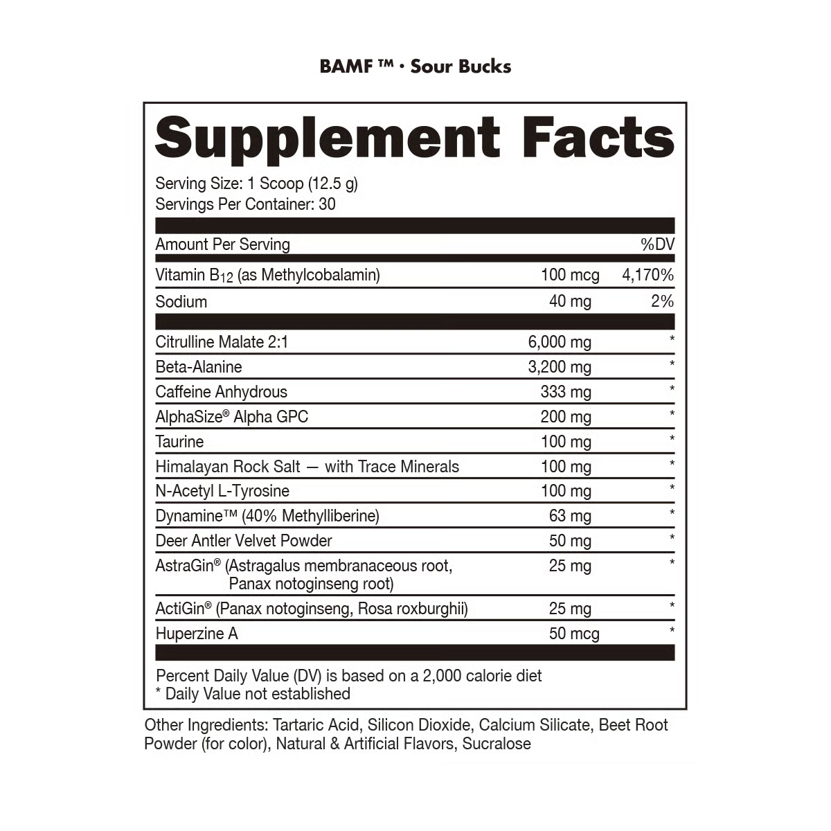 Bucked Up Bamf 30 Servicios