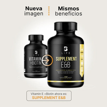 B Life Vitamina E & Biotina 200 Capsulas