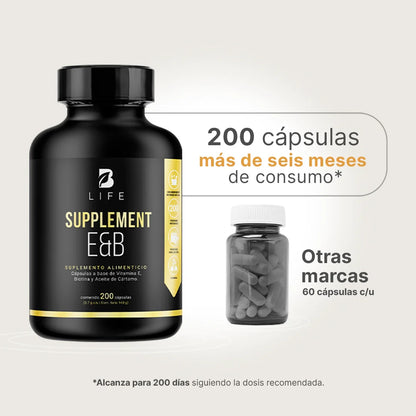 B Life Vitamina E & Biotina 200 Capsulas