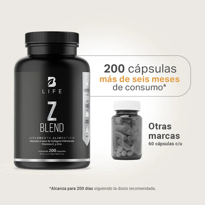 B Life Z Blend Zinc 200 Capsulas